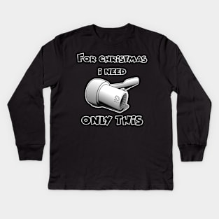 Merry chrismas, car guy, car enthusiast merry chrismas, happy holidays, 10mm socket wrench  (3) Kids Long Sleeve T-Shirt